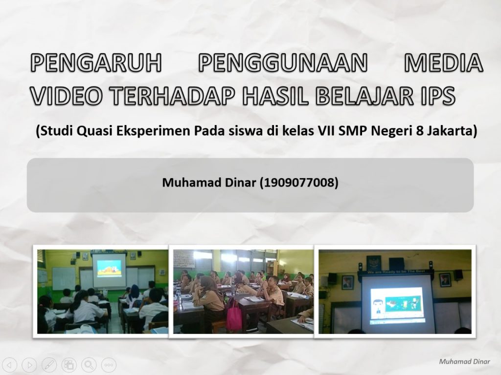 PENGARUH PENGGUNAAN MEDIA VIDEO TERHADAP HASIL BELAJAR IPS